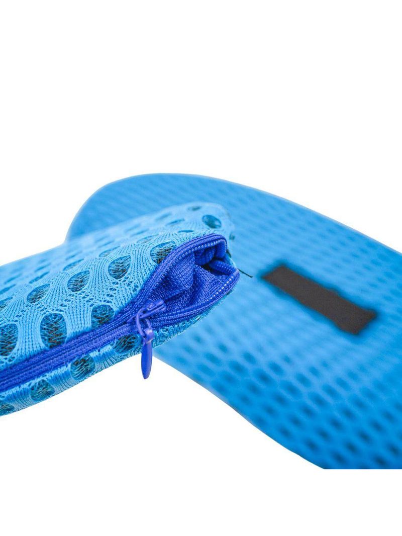 Travesseiro Apoio Lombar Curva Almofada Ortopedica Para Costas Azul