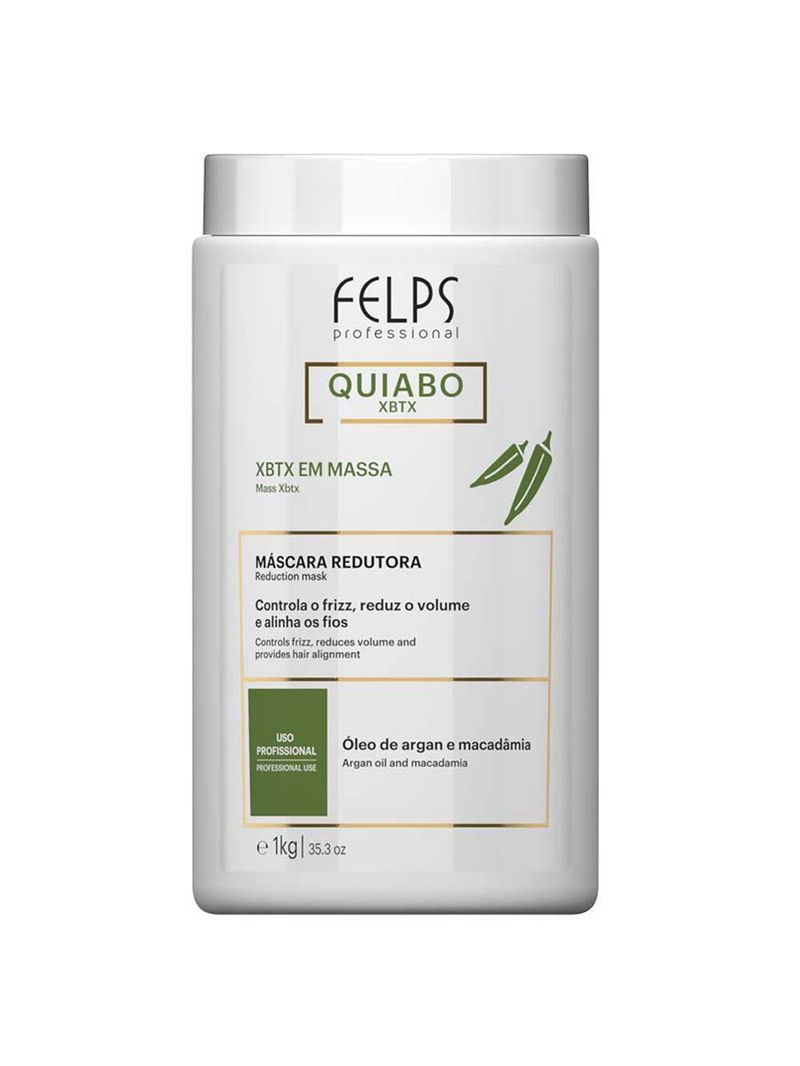 Tratamente capilar em massa felps - xbtx Óleo de argan e macadâmia