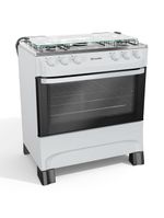 Fogão Mueller 5 Bocas Branco Acendimento Manual Mfi5ba