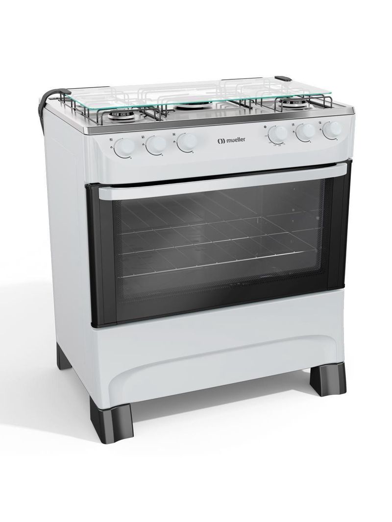 Fogão Mueller 5 Bocas Branco Acendimento Manual Mfi5ba