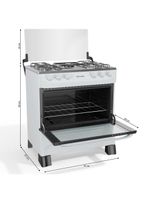 Fogão Mueller 5 Bocas Branco Acendimento Manual Mfi5ba
