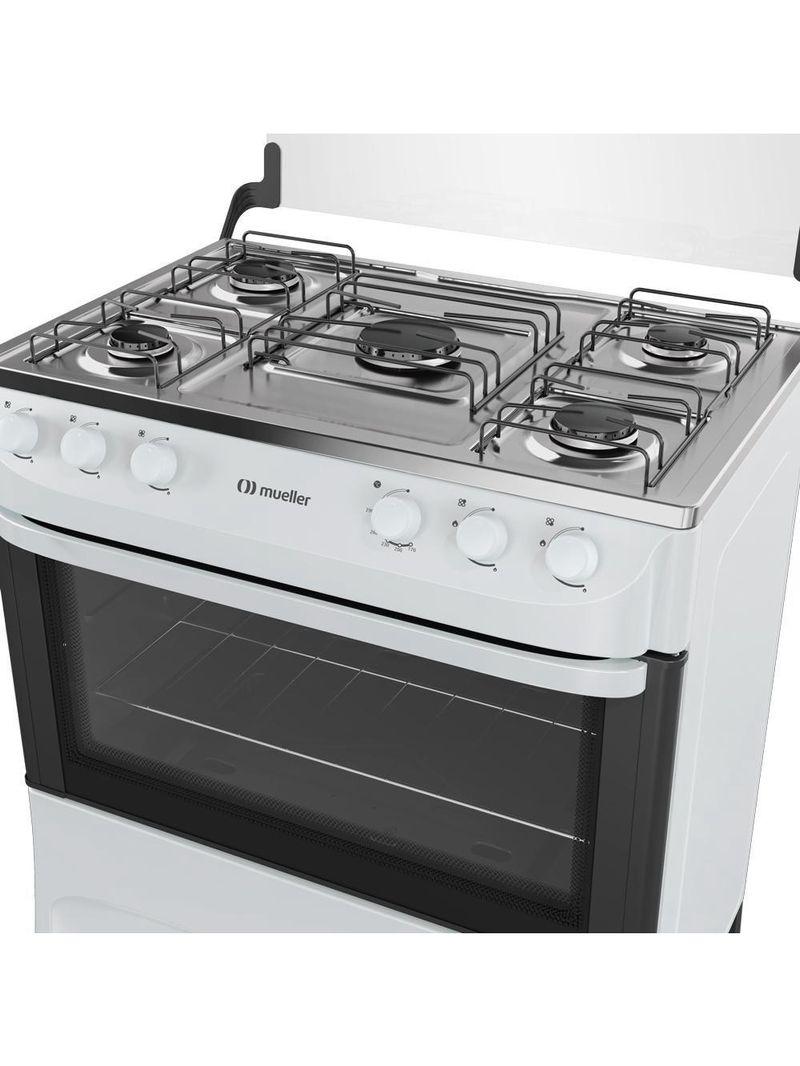 Fogão Mueller 5 Bocas Branco Acendimento Manual Mfi5ba