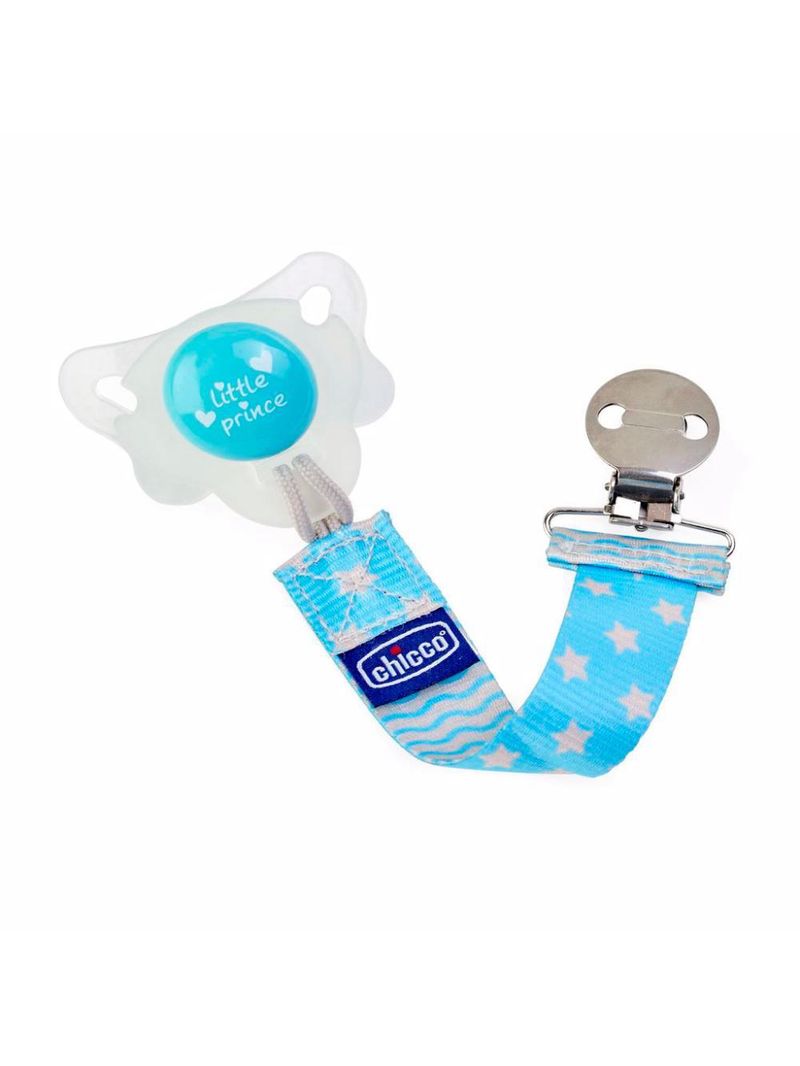 Prendedor de chupeta fashion clip azul - chicco