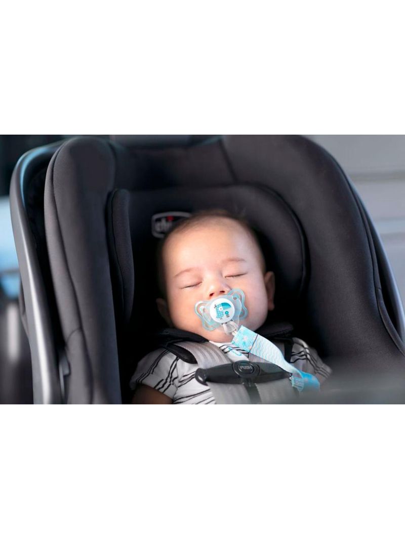 Prendedor de chupeta fashion clip azul - chicco