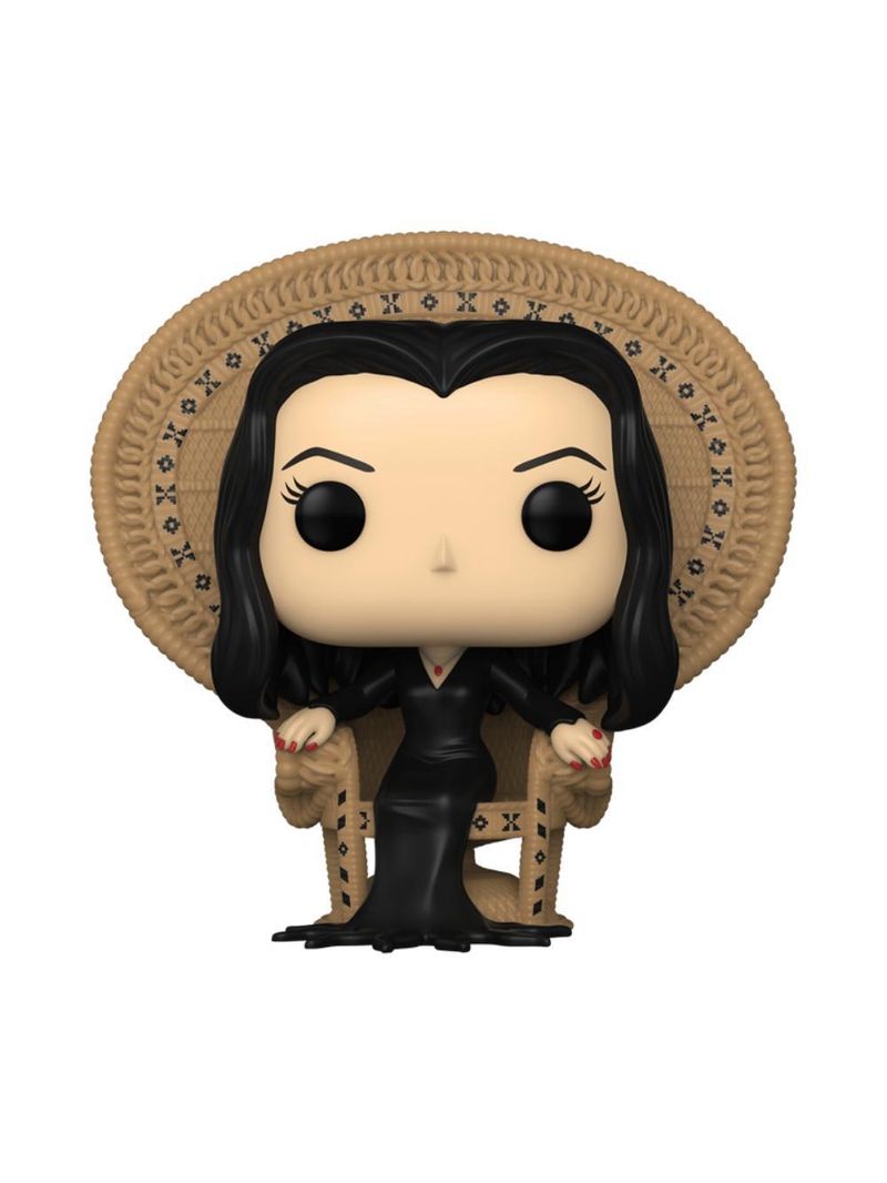 Boneco funko pop! premium família addams morticia na cadeira