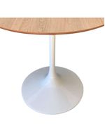 Mesa De Jantar Tulipa Saarinen Redonda 130cm Base Branca Tampo Jade