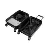 Mala de Viagem Pequena 10 Kg Polipropileno 4 Rodas Seul Preta