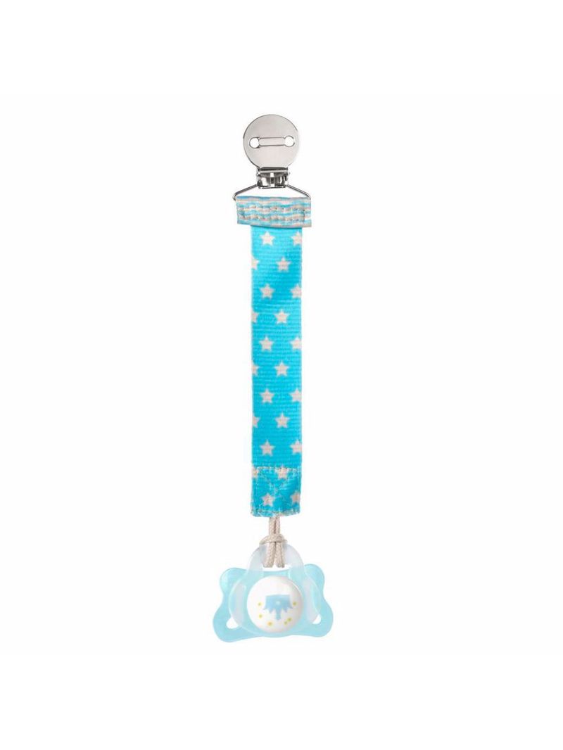 Prendedor de chupeta fashion clip azul - chicco