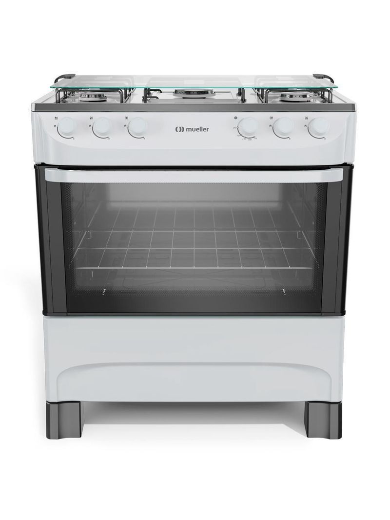 Fogão Mueller 5 Bocas Branco Acendimento Manual Mfi5ba