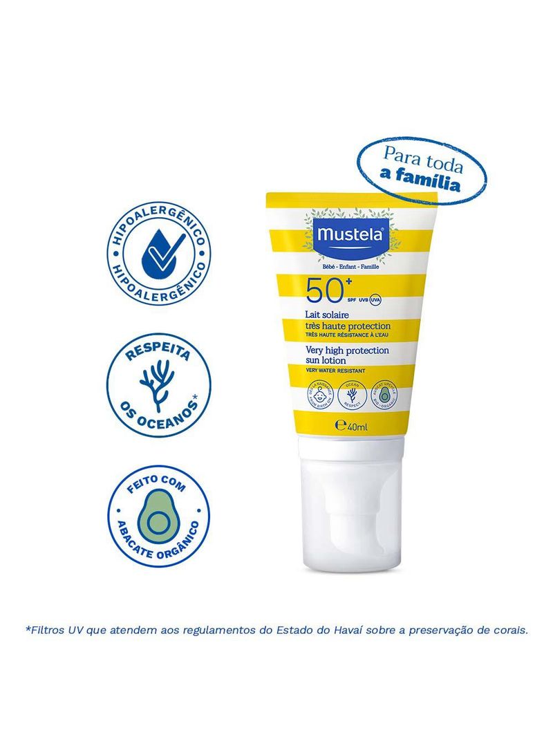Protetor solar facial infantil mustela