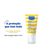 Protetor solar facial infantil mustela