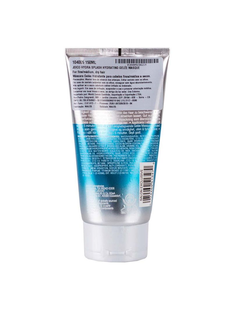 Joico hydra splash hydrating geleé masque – máscara capilar