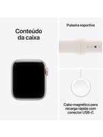 Apple watch se 3 gps 44mm pulseira esportiva p/m estelar