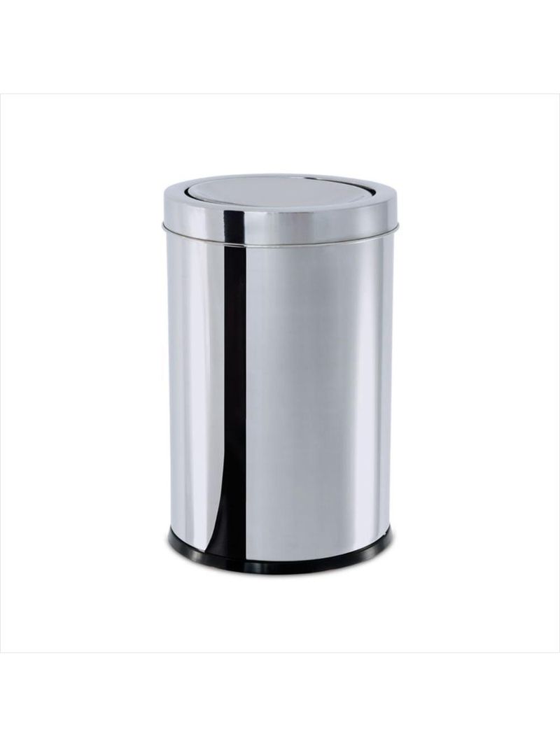 Lixeira inox com tampa básica 25x46cm 21,2 litros