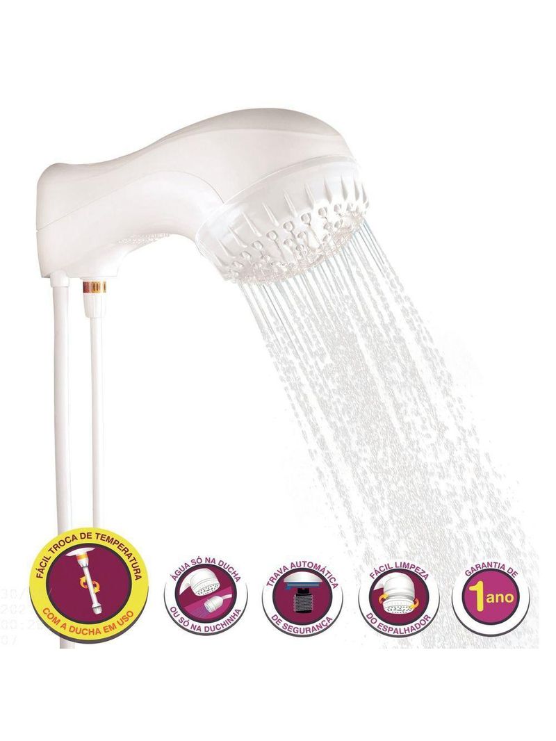 Ducha Eletrônica Tramontina 6500 W 220 V Branca Tramontina