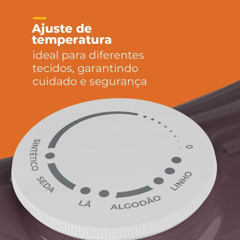 Ferro A Seco Cadence Roxo - 110V