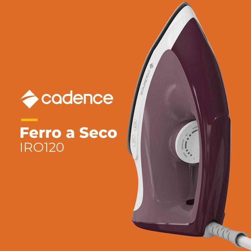 Ferro A Seco Cadence Roxo - 110V