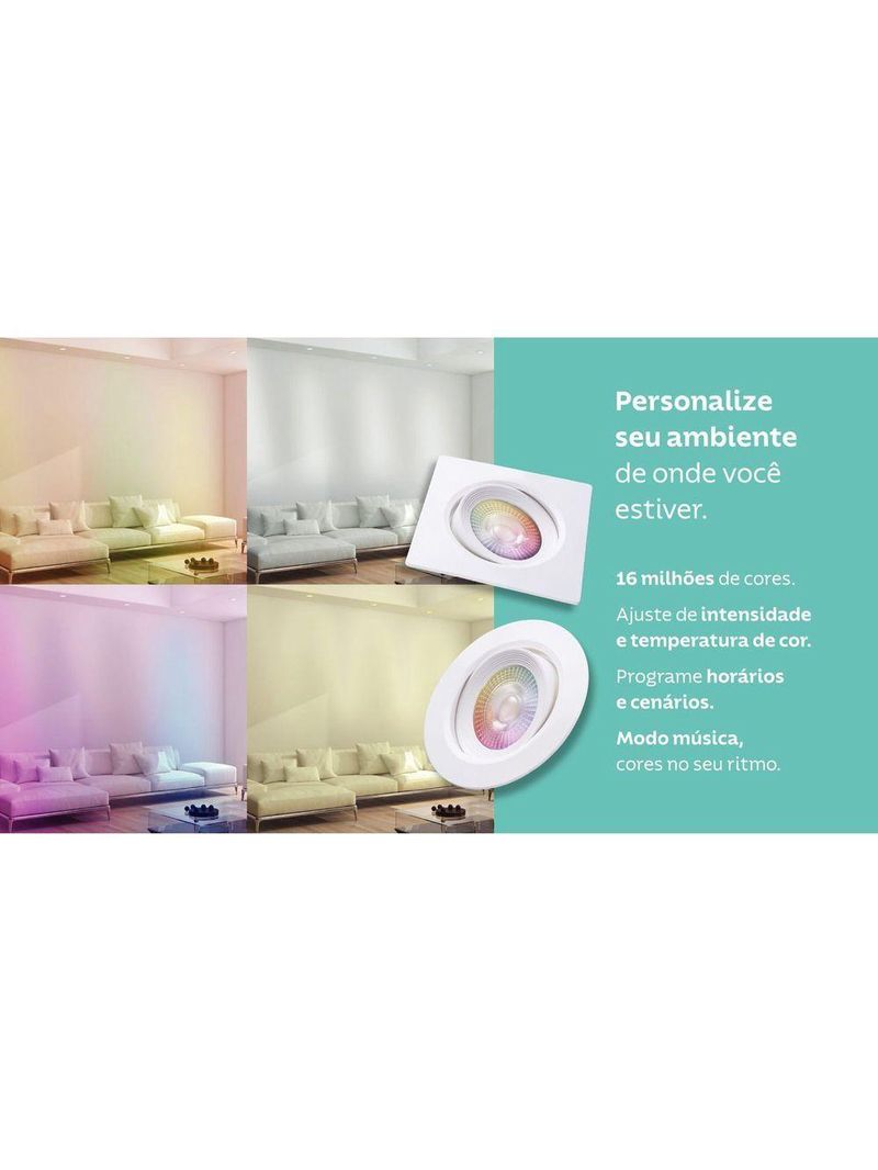 Spot Redondo De Embutir Tramontina Smart Led 350 Lm 5 Wspot Redondo De Embutir Tramontina Smart Led