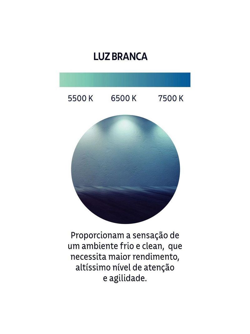 Spot Led Tramontina Redondo 3k 6500k Preto Luz Branca Tramontina