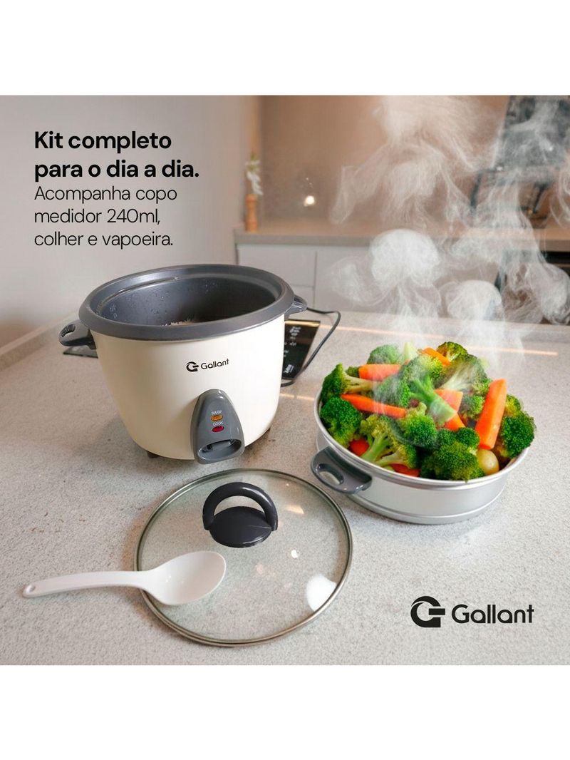 Panela de Arroz Elétrica Gallant 10 Cups 127V (GRC10M03A-127BR)