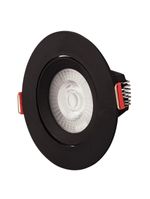 Spot Led Tramontina Redondo 5k 3000k Preto Luz Amarela Tramontina