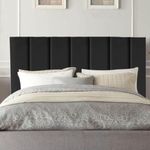 Cabeceira Estofada Cama Solteiro 90 Cm Esther Veludo E Frame Cor:preto