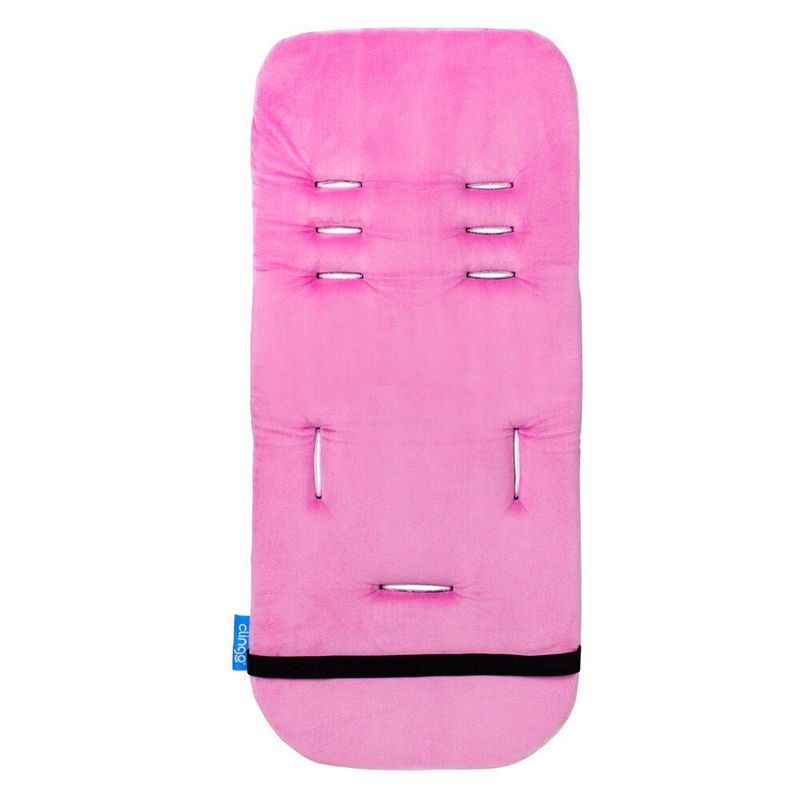 Almofada Para Carrinho Memory Foam Reversível Clingo - Waves Pink
