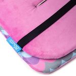 Almofada Para Carrinho Memory Foam Reversível Clingo - Waves Pink