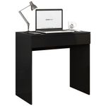 Escrivaninha Retangular Loft Minimalista 1 Gaveta MDF 80CM Preto