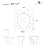 Assento Sanitário Compatível com Benfica Luzarte Polipropileno Fechamento Suave Branco