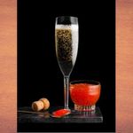 Taça para Champanhe Acrílica 180ML Kit com 10 Unidades Transparente Higipack