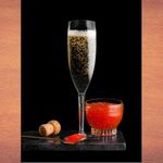 Taça para Champanhe Acrílica 180ML Kit 10 Unidades Transparente Premium