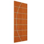 Porta Frisada R20c de Abrir em Madeira 210x70CM para Quarto e Sala Pintado Mogno