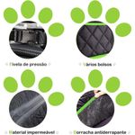 Capa Protetora Banco Traseiro Pet 4 Em 1 Para Cães E Gatos Impermeável E Anti riscos Passagem Cinto