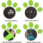 Capa Protetora Banco Traseiro Pet 4 Em 1 Para Cães E Gatos Impermeável E Anti riscos Passagem Cinto