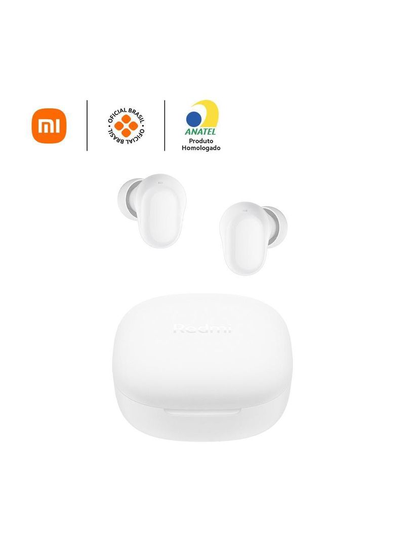 Fone de ouvido xiaomi redmi buds 6 play bluetooth - branco