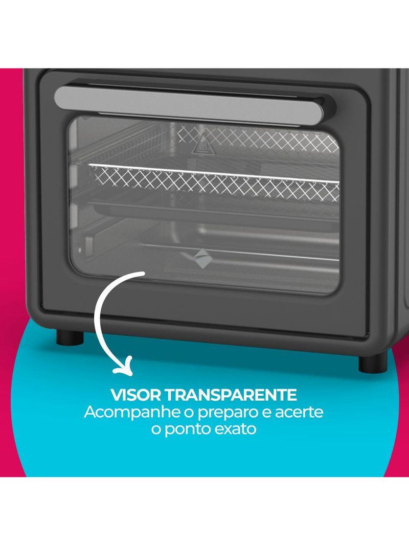 Fritadeira 9L Cadence Classicook Forno E Fryer 2 Em 1 220V