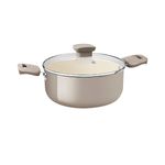 Caçarola Tramontina Veronese Alumínio e Cerâmica Bege 22cm 3,6 L