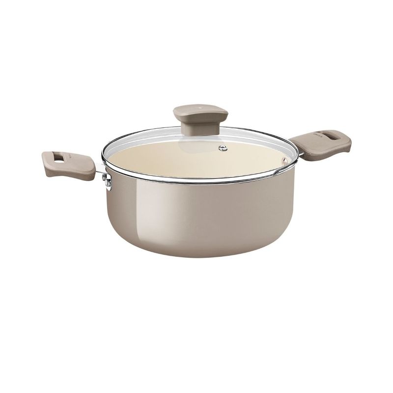 Caçarola Tramontina Veronese Alumínio e Cerâmica Bege 22cm 3,6 L
