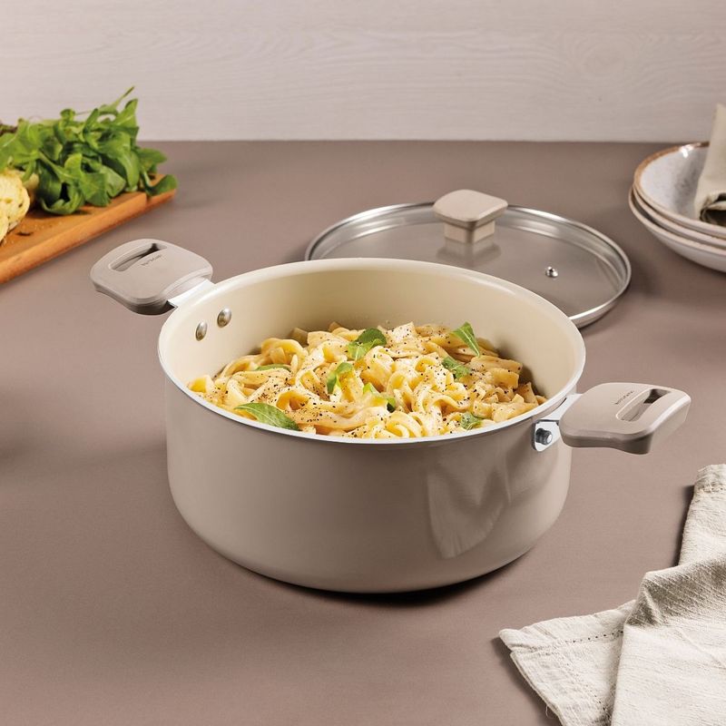 Caçarola Tramontina Veronese Alumínio e Cerâmica Bege 22cm 3,6 L