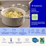 Caçarola Tramontina Veronese Alumínio e Cerâmica Bege 22cm 3,6 L