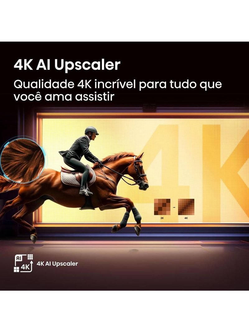 Smart tv 65” 4k uhd hisense qled 65q6qv hdr10 dolby atmos vidaa u9 preta