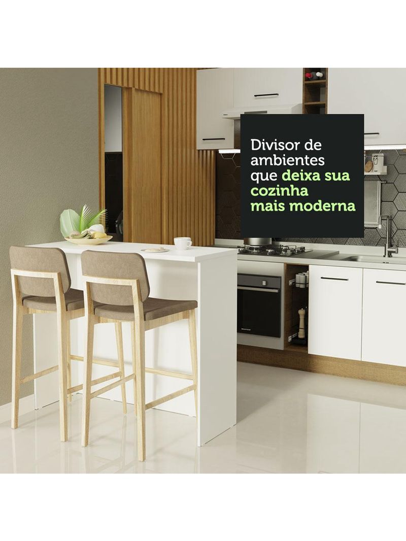 Bancada ilha para cozinha 120 cm madesa