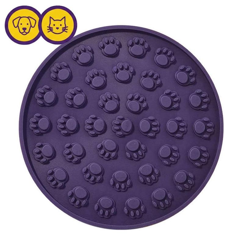 Brinquedo e comedouro lento lamb-lamb circulo roxo para cães e gatos - amicus