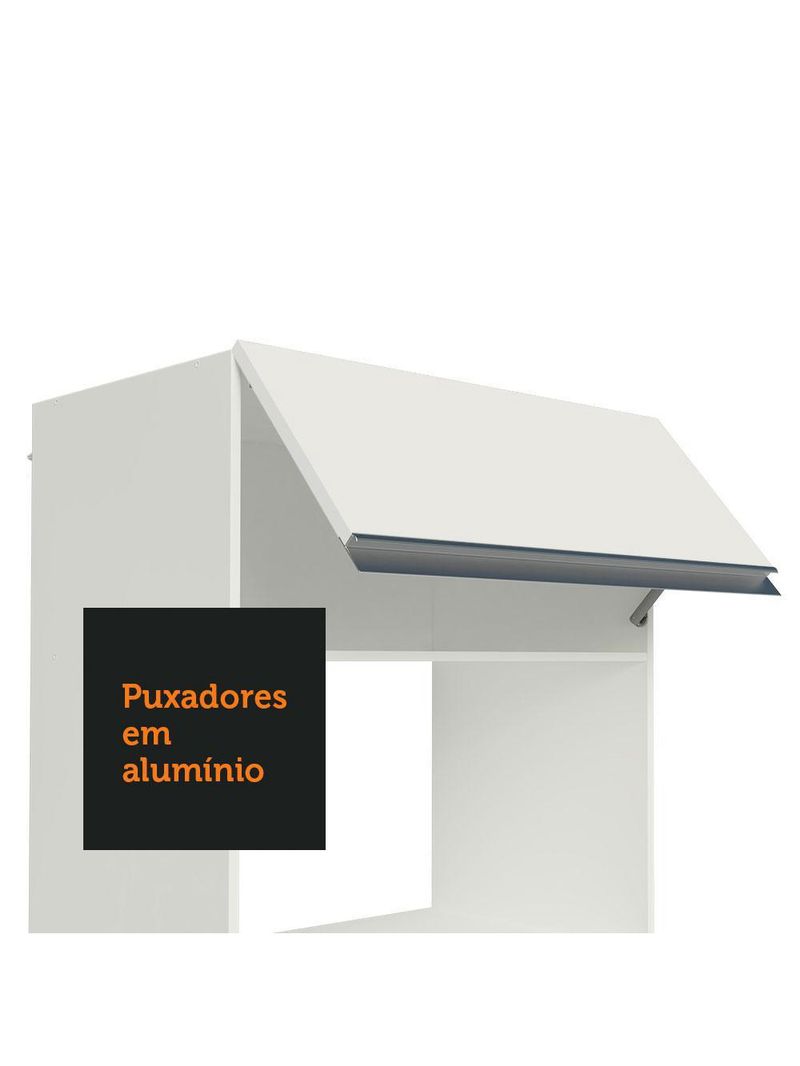 Armário de cozinha completa de canto 100% mdf 447cm branco smart madesa 02