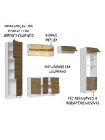 Armário de cozinha completa 330cm stella madesa 07