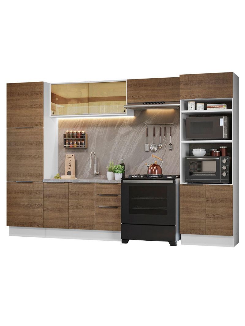 Armário de cozinha completa 330cm stella madesa 07