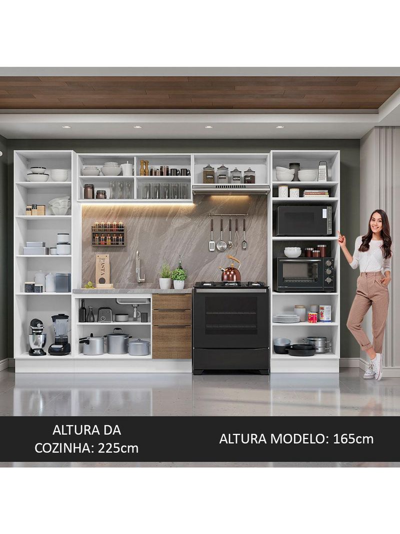 Armário de cozinha completa 330cm stella madesa 07