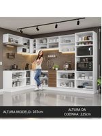 Armário de cozinha completa de canto 499cm stella madesa 03