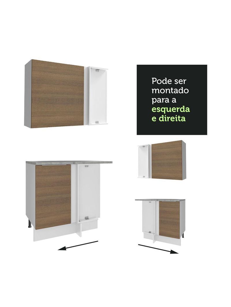 Armário de cozinha completa de canto 499cm stella madesa 03